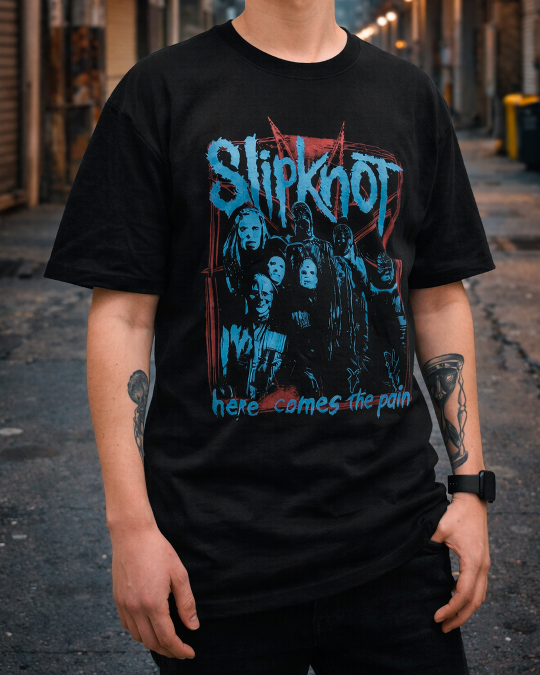 PLAYERA SLIPKNOT HERES COMES TO PAIN