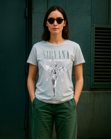 PLAYERA NIRVANA ANGEL GRIS