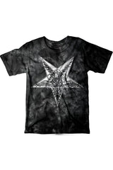 PLAYERA ACID WASH BAPHOMET