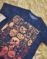 PLAYERA CALABAZA Y CALAVERA