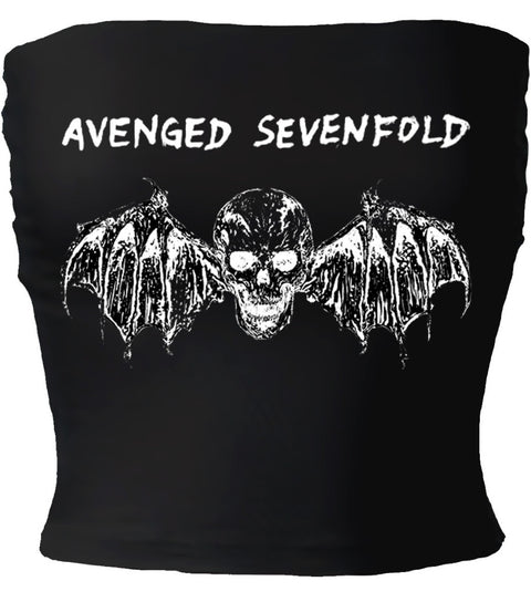 PLAYERA STRAPLESS DAMA AVENGED SEVENFOLD NE