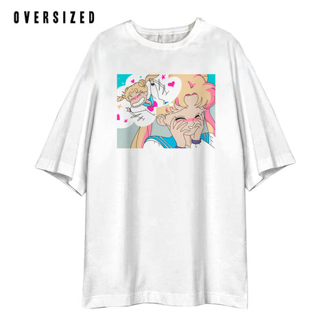 PLAYERA DAMA OVERSIZE SAILOR MOON BC